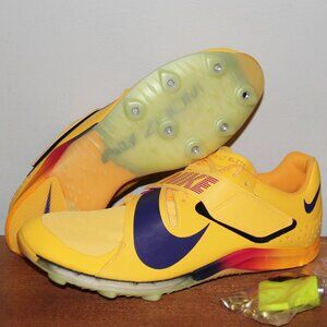 Nike Air Zoom Long Jump Elite Track Spikes Mens 9.5 11 Citron Pulse